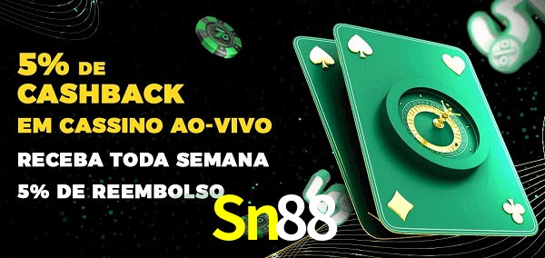 Promoções do cassino ao Vivo Sn88